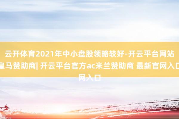 云开体育2021年中小盘股领略较好-开云平台网站皇马赞助商| 开云平台官方ac米兰赞助商 最新官网入口