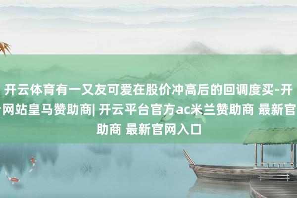 开云体育有一又友可爱在股价冲高后的回调度买-开云平台网站皇马赞助商| 开云平台官方ac米兰赞助商 最新官网入口