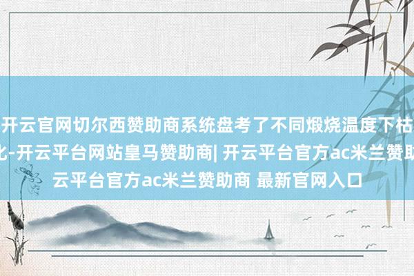 开云官网切尔西赞助商系统盘考了不同煅烧温度下枯矾的化学结构变化-开云平台网站皇马赞助商| 开云平台官方ac米兰赞助商 最新官网入口