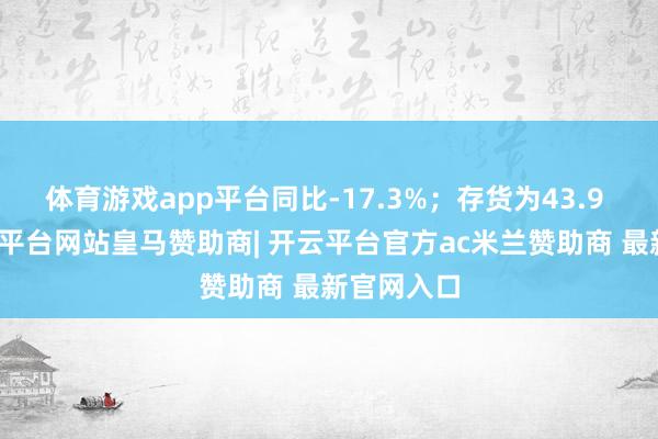 体育游戏app平台同比-17.3%；存货为43.9 亿元-开云平台网站皇马赞助商| 开云平台官方ac米兰赞助商 最新官网入口