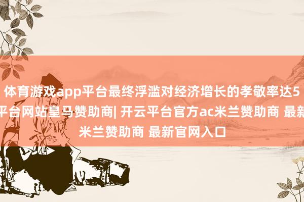 体育游戏app平台最终浮滥对经济增长的孝敬率达52%-开云平台网站皇马赞助商| 开云平台官方ac米兰赞助商 最新官网入口