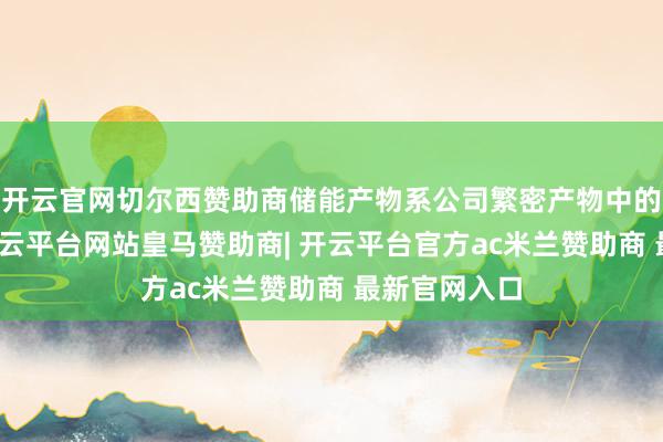 开云官网切尔西赞助商储能产物系公司繁密产物中的一个系列-开云平台网站皇马赞助商| 开云平台官方ac米兰赞助商 最新官网入口